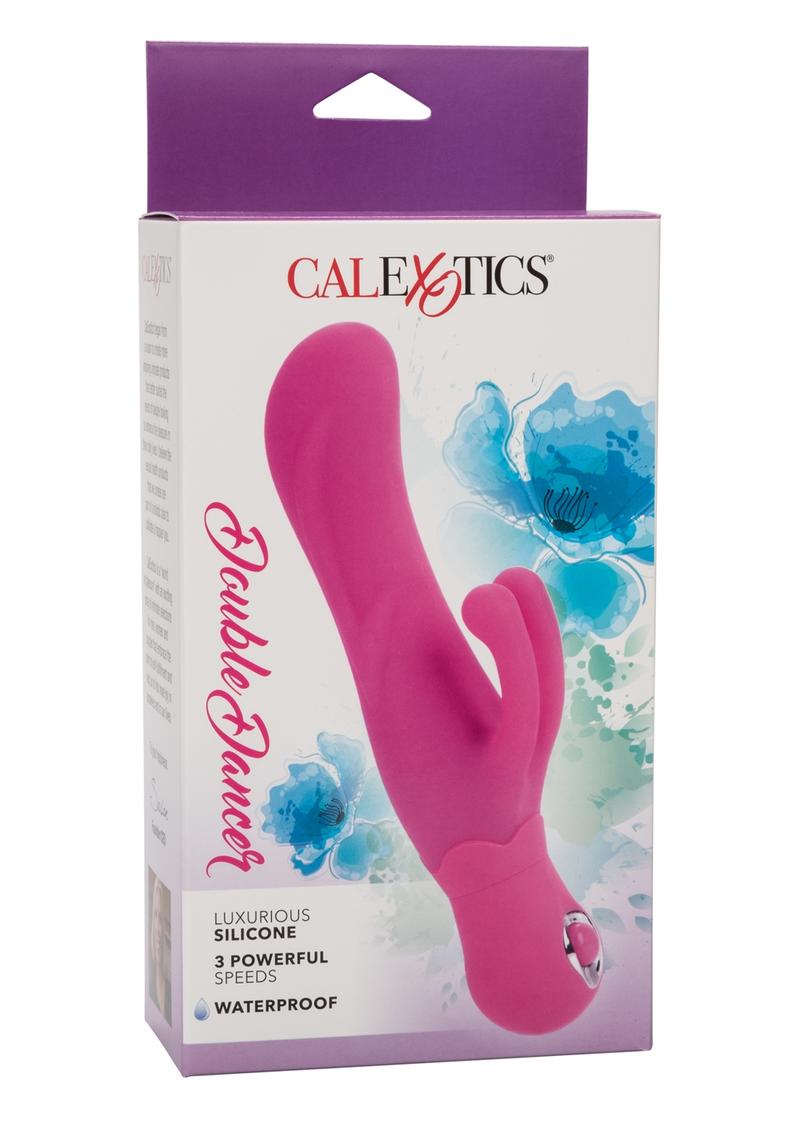 Double Dancer Silicone Rabbit Vibrator - Pink