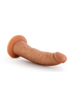 Dr. Skin Glide Self Lubricating Dildo - Caramel - 7.5in