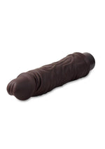 Dr. Skin Silicone Dr. David Vibrating Dildo - Chocolate - 8in