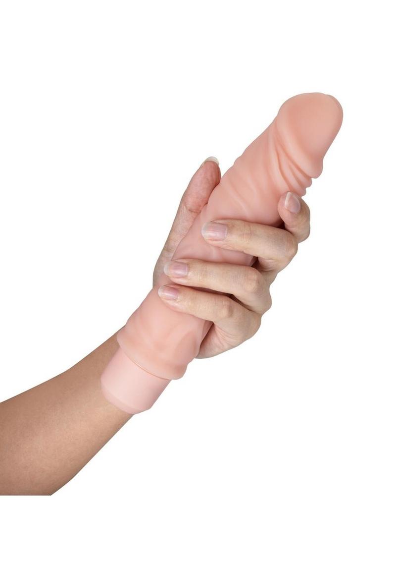 Dr. Skin Silicone Dr. David Vibrating Dildo - Vanilla - 8in