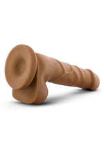 Dr. Skin Basic 7 Dildo with Balls - Caramel - 7.75in