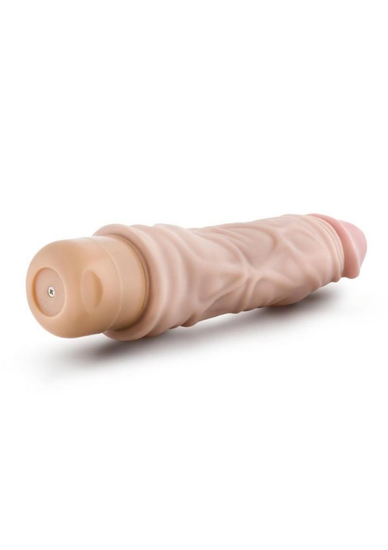 Dr. Skin Cock Vibe 10 Vibrating Dildo - Vanilla - 8.5in