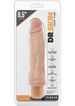 Dr. Skin Cock Vibe 10 Vibrating Dildo - Vanilla - 8.5in