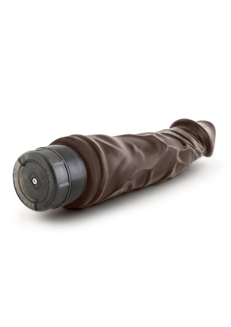 Dr. Skin Cock Vibe 6 Vibrating Dildo - Chocolate - 8.75in