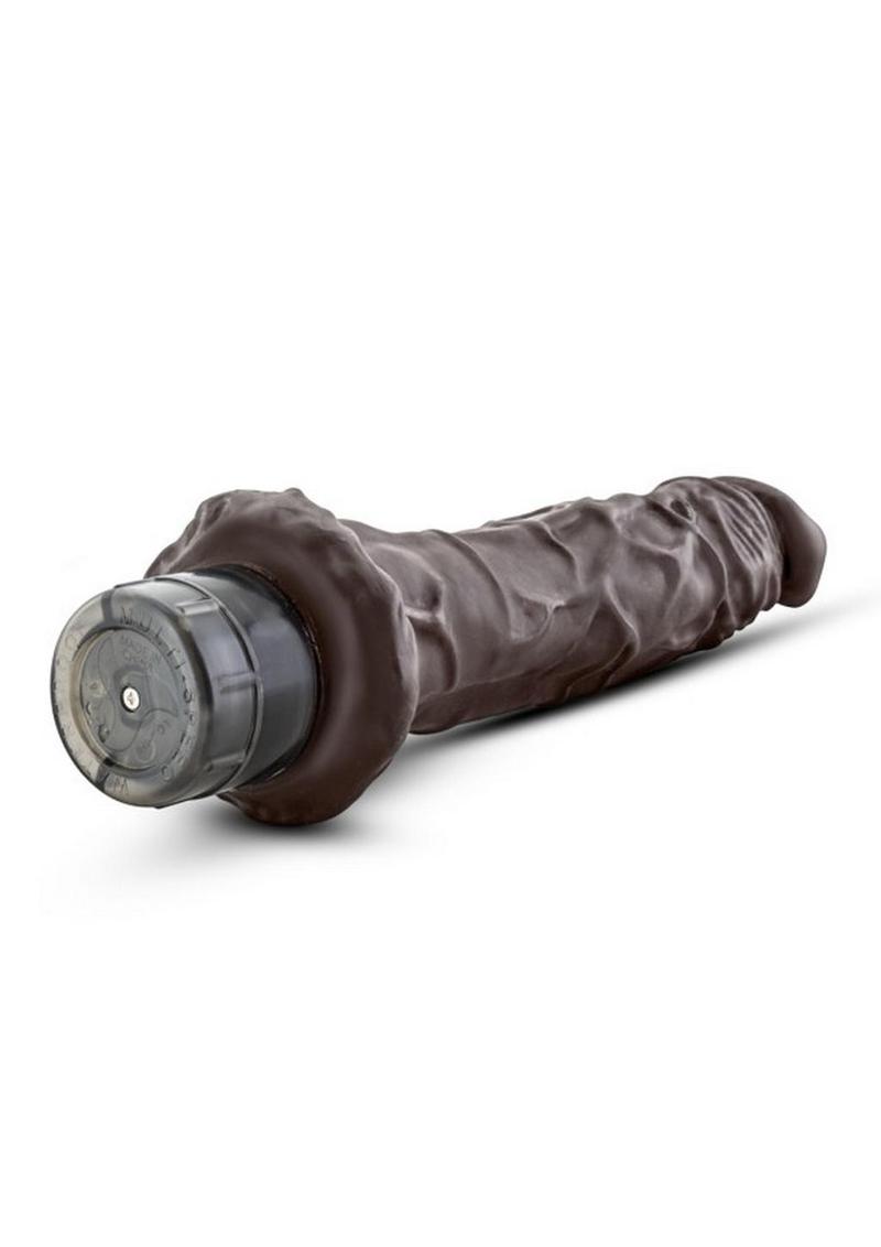 Dr. Skin Cock Vibe 8 Vibrating Dildo - Chocolate - 9.75in