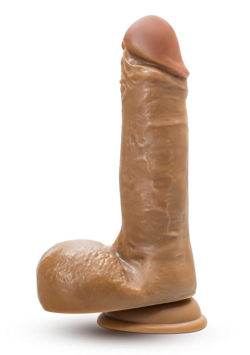 Dr. Skin Dr. Paul Dildo with Balls and Suction Cup - Caramel - 7.25in