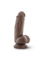 Dr. Skin Mr. Smith Dildo with Balls and Suction Cup - Chocolate - 7in