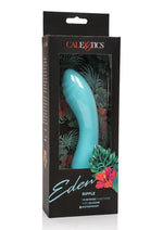 Eden Ripple Silicone Textured G-Spot Vibrator Waterproof - Blue - 6in