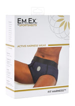 Em.Ex.. Active Harness Wear Fit Harness Boy Shorts - Blue - Medium