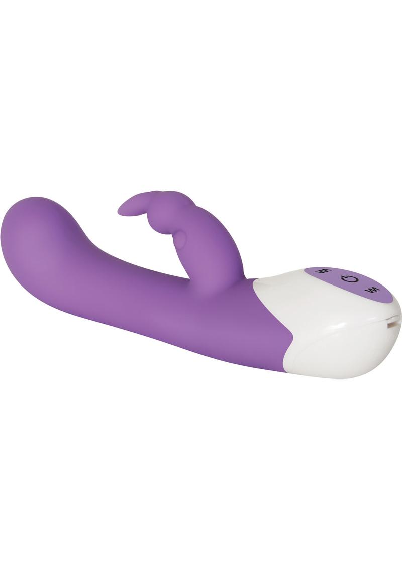 Enchanted Bunny Rechargeable Silicone Rabbit Vibrator - Purple