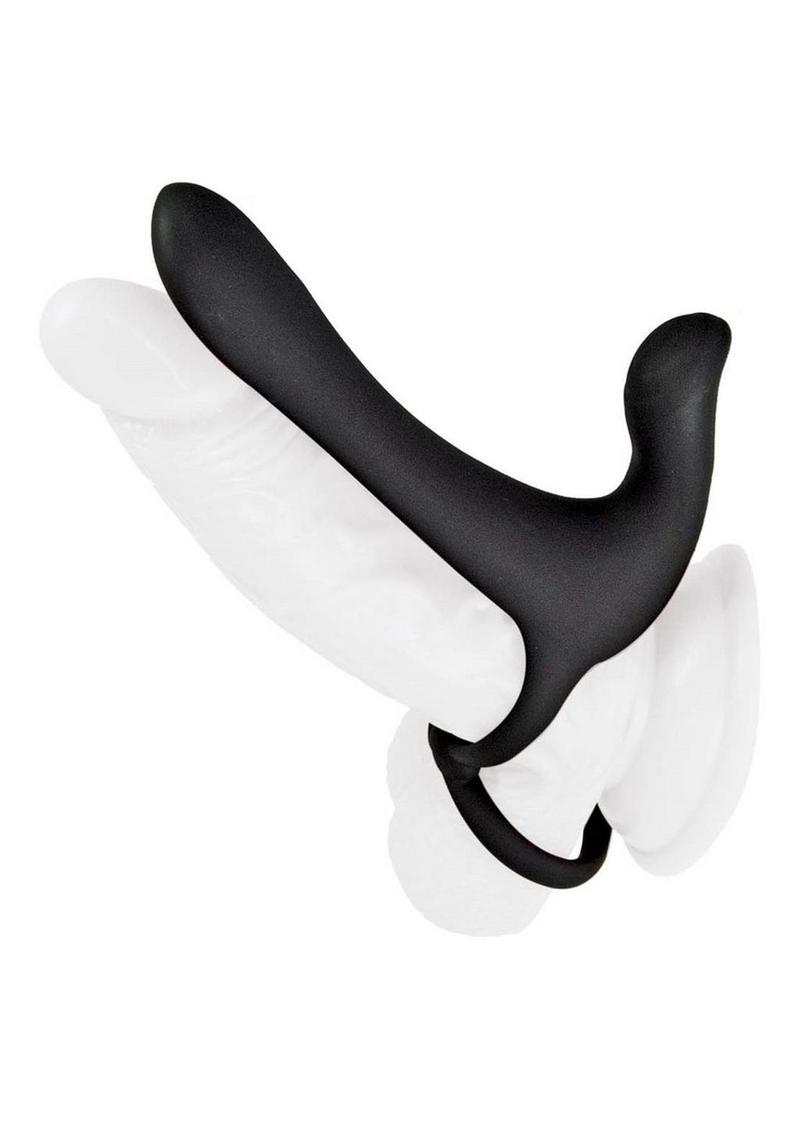 Enhancer The Ultimate Lover Rechargeable Silicone Couples Cock Ring - Black