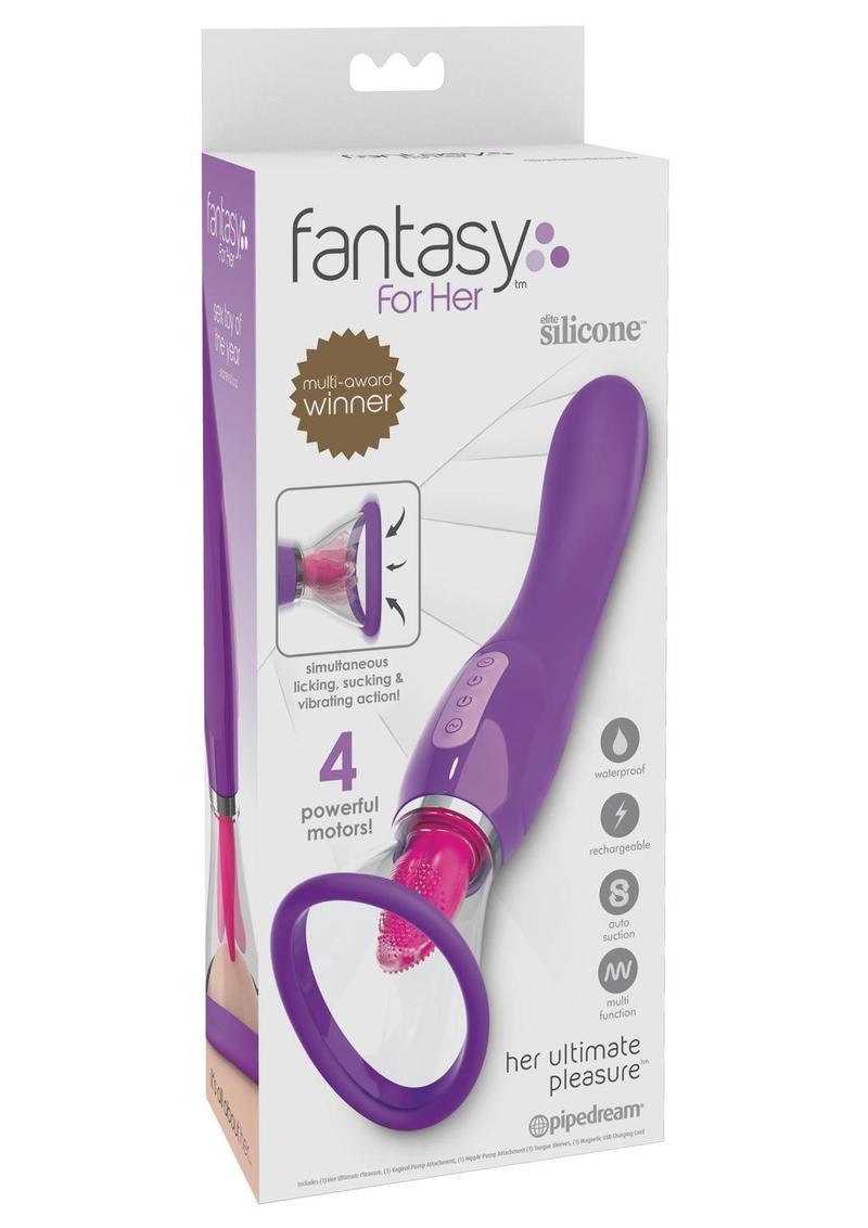 Fantasy For Her Her Ultimate Pleasure Silicone Vibrating Multi Speed USB Rechargeable Clit Stimulator Waterproof