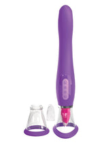 Fantasy For Her Her Ultimate Pleasure Silicone Vibrating Multi Speed USB Rechargeable Clit Stimulator Waterproof - Purple