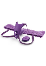 Fantasy For Her Ultimate G-Spot Butterfly Strap-On Rechargeable Silicone with Remote Control - Purple