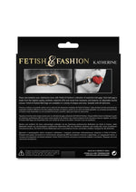 Fashion and Fetish Katherine Silicone Ball Gag - Black/Red