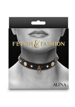 Fetish and Fashion Alina Collar - Black/Gold