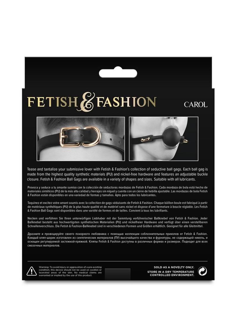 Fetish and Fashion Carol Silicone Ball Gag