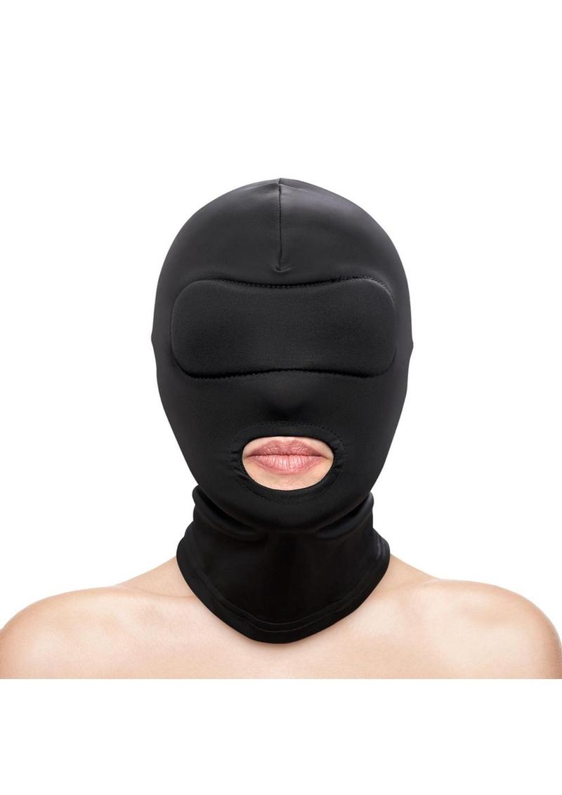 Fetish and Fashion Mouth Hood - Black - One Size