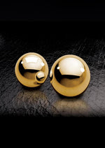 Fetish Fantasy Gold Ben-Wa Balls - Gold/Metal - .75in Diameter