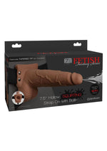 Fetish Fantasy Series Hollow Squirting Strap-On Dildo with Balls and Harness