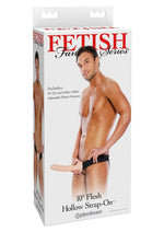 Fetish Fantasy Series Hollow Strap-On - Flesh - 10in