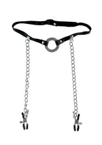 Fetish Fantasy Series Limited Edition O-Ring Gag and Nipple Clamps - Black