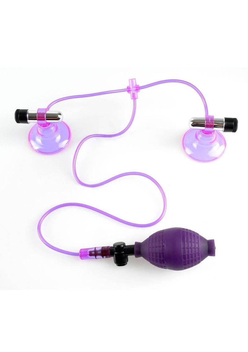 Fetish Fantasy Series Vibrating Nipple Suckers Pump