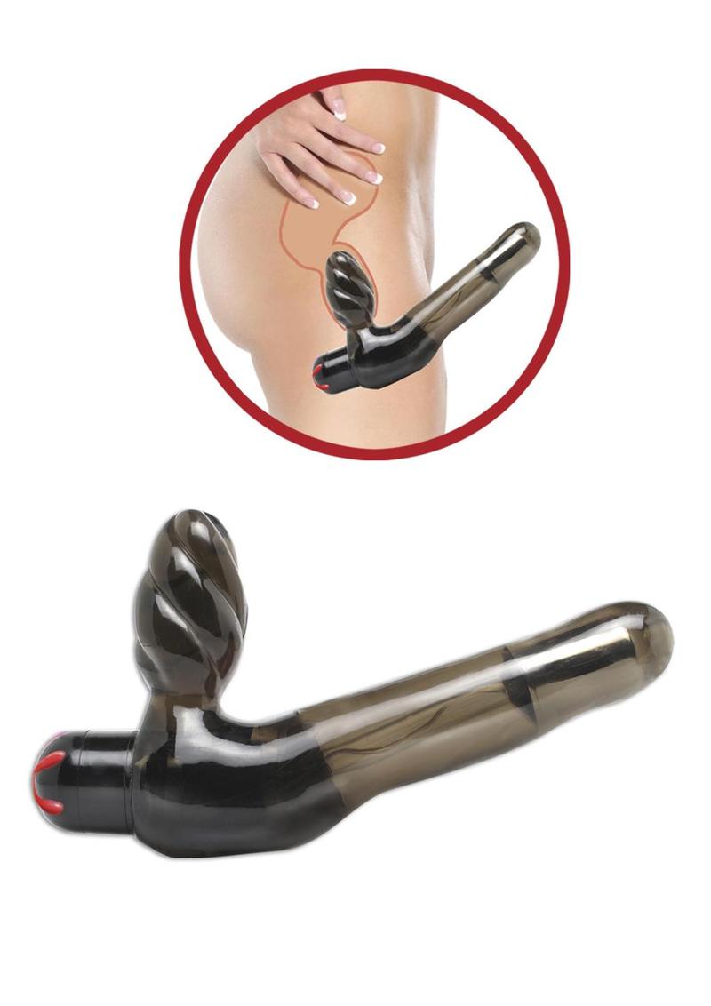 Fetish Fantasy Vibrating Strapless Strap-On Waterproof - Black - 5.5in