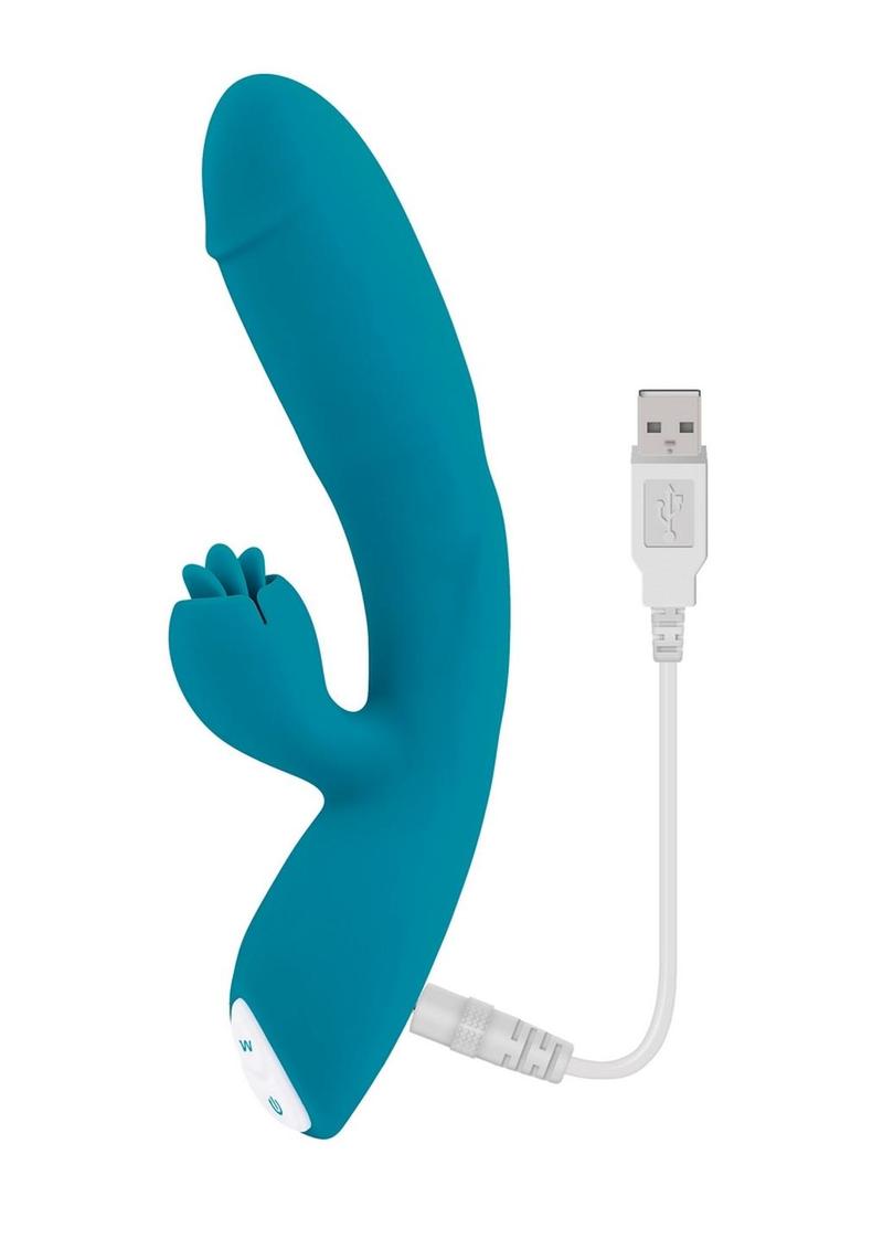 Fierce Flicker Rechargeable Silicone Dual Vibrator