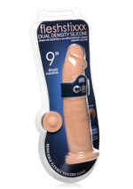 Fleshstixxx Dual Density Silicone Bendable Dong - Caramel - 9in