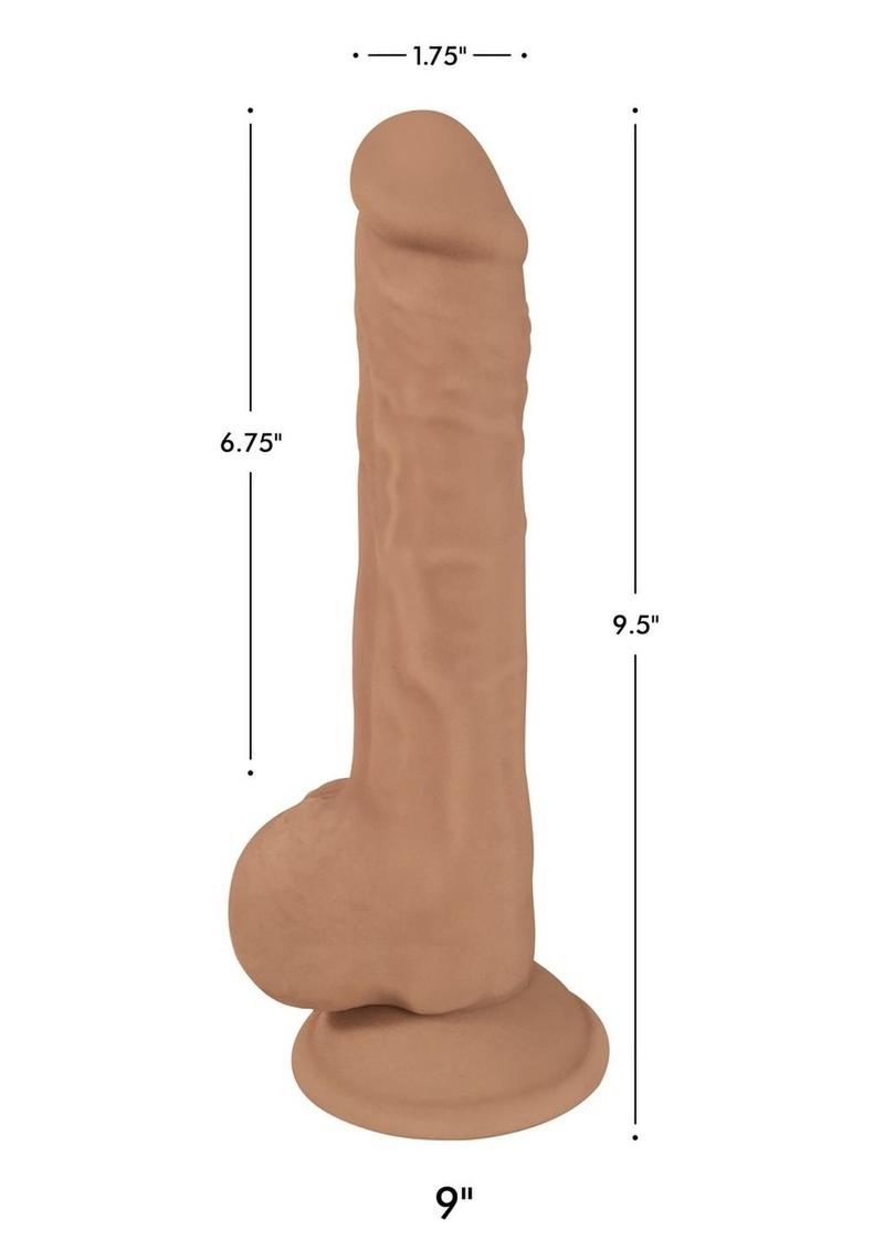 Fleshstixxx Dual Density Silicone Bendable Dong - Caramel - 9in