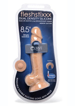 Fleshstixxx Dual Density Silicone Bendable Dong with Balls