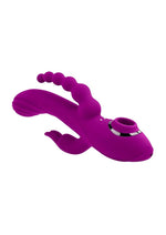 Fourgasm Rechargeable Silicone Multi Stimulator - Purple