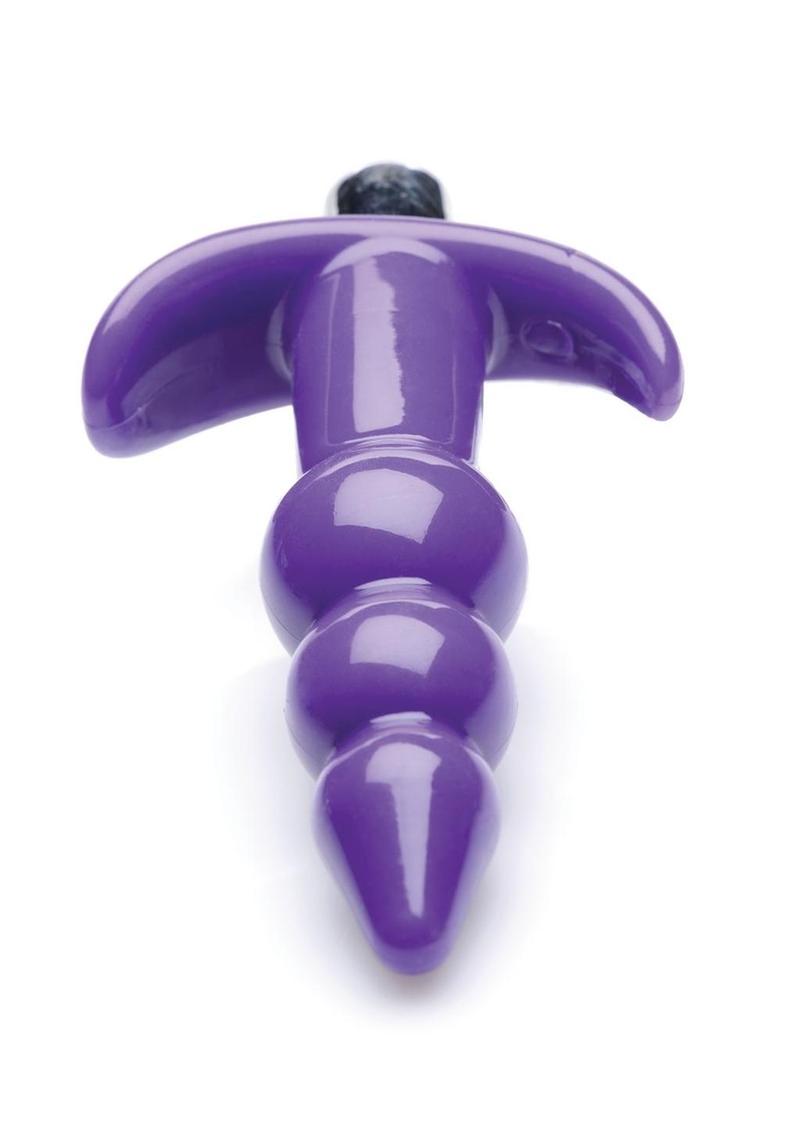 Frisky Bubbling Purple Ribbed Anal Plug - Purple