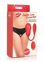 Frisky Double Love Connection Rechargeable Silicone Panty Vibe with Remote