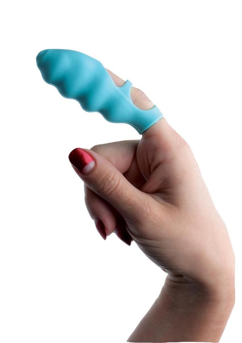 Frisky Finger Bang'her Vibrator - Blue/Teal