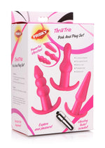 Frisky Thrill Trio Anal Plug - Pink - Set