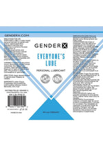 Gender X Everyone's Lube Water Based Lubricant - 4oz