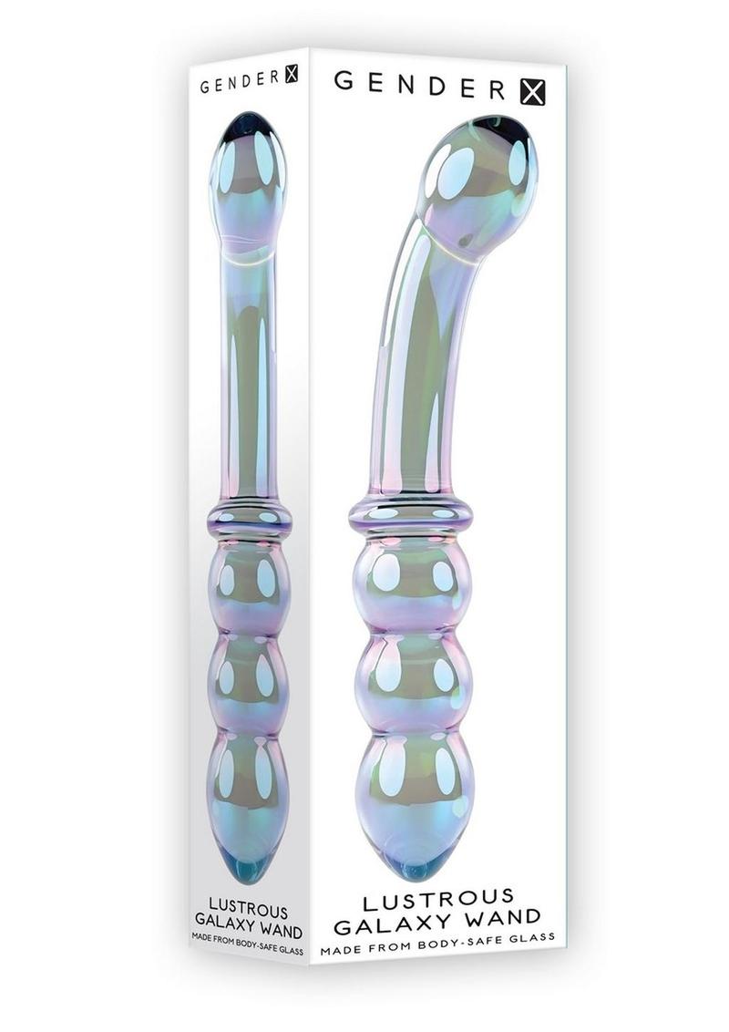 Gender X Lustrous Galaxy Wand Glass Dildo