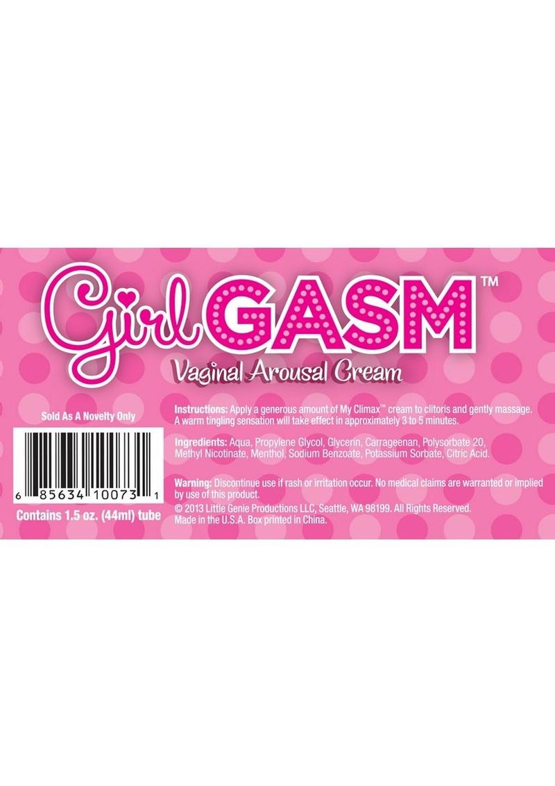 Girl Gasm Vaginal Arousal - Cream - 1.5oz