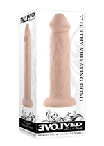 Girthy Vibrating Rechargeable Silicone Dildo