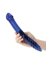 Glas Double-Sided Glass Dildo For G-Spot and P-Spot Stimulation - Blue - 11in