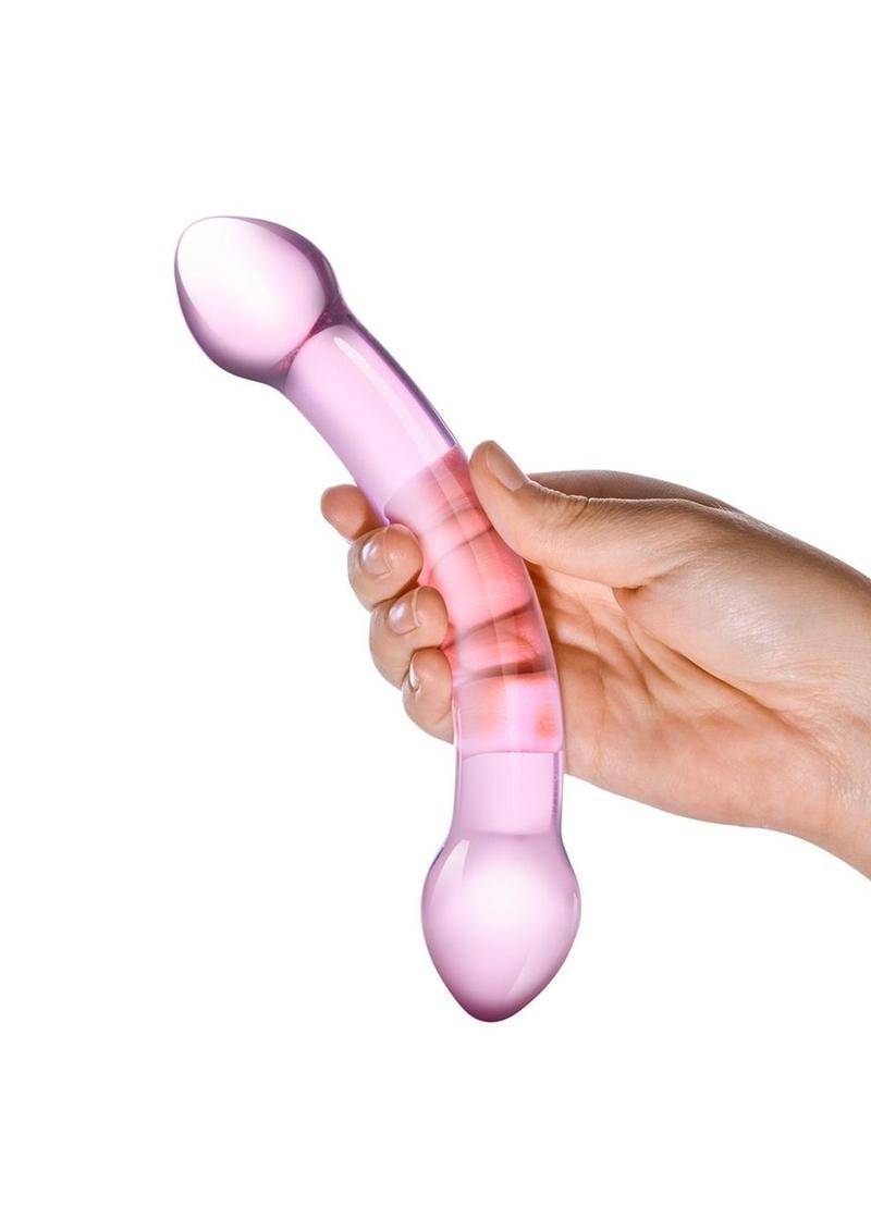 Glas Double Trouble Purple Dildo