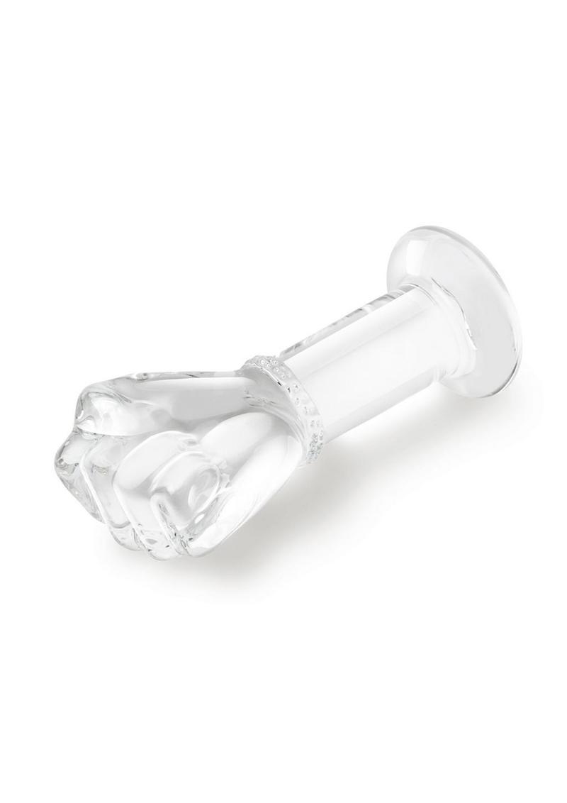 Glas Fist Glass Butt Plug - Clear - 5in