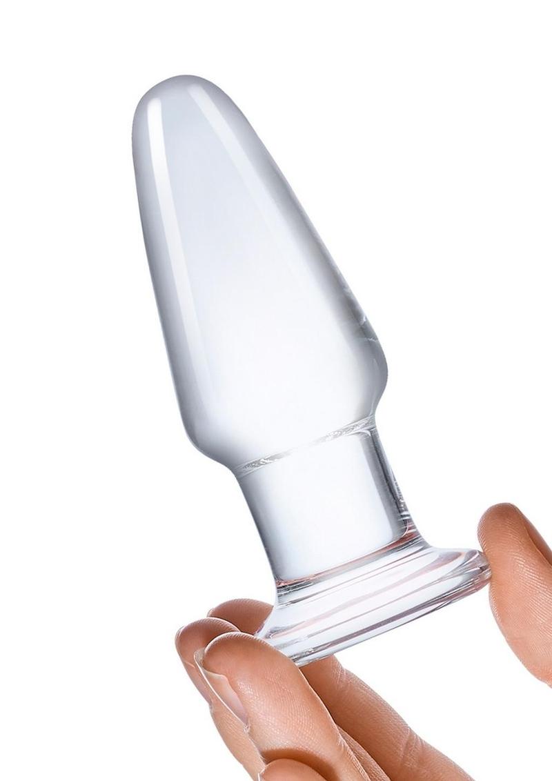 Glas Glass Butt Plug - Clear - 3.5in