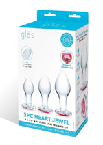 Glas Heart Jewel Glass Anal Training