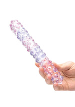 Glas Purple Rose Glass Nubby Dildo