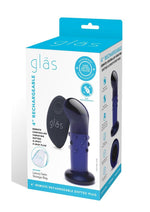 Glas Rechargeable Remote Controlled Vibrating Glass Dotted G-Spot/P-Spot Plug