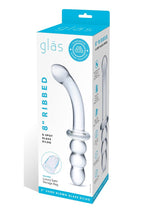 Glas Ribbed G-Spot Glass Dildo