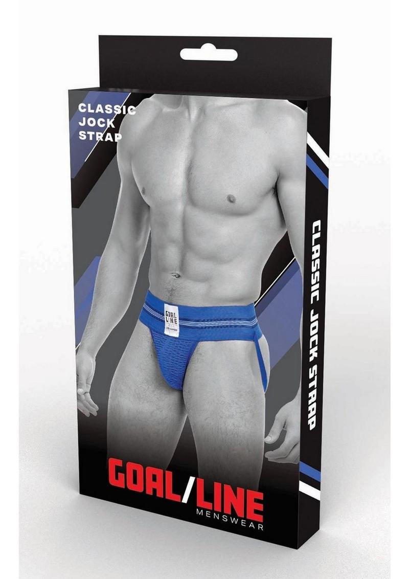 Goal Line Class Jockstrap - Blue - Large/XLarge